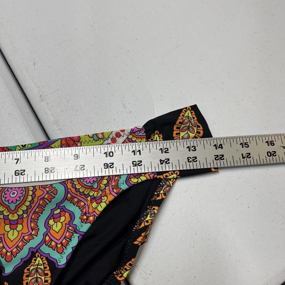 Trina Turk Bikini Vibrant Colorful Swimsuit Halter Tie Resort Beach Vacation - Picture 10 of 13